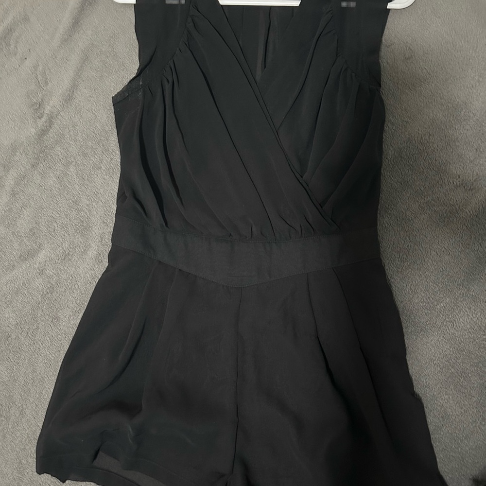 Black romper short
